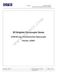 QT851 Datasheet Cover