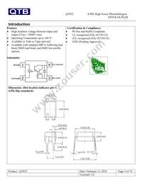 QT852 Datasheet Page 3