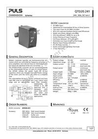 QTD20.241 Datasheet Cover