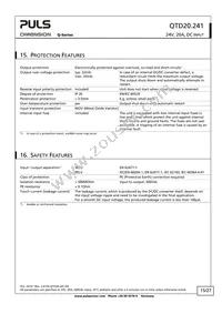 QTD20.241 Datasheet Page 15