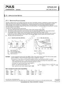 QTD20.241 Datasheet Page 21