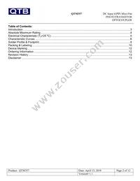 QTM357T1 Datasheet Page 2