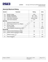 QTM415T1 Datasheet Page 4