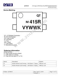 QTM415T1 Datasheet Page 11