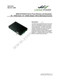 QW020A0G71-H Datasheet Cover