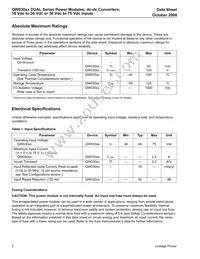 QW030CL1 Datasheet Page 2
