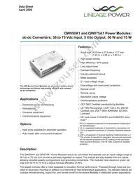 QW050A81 Datasheet Cover