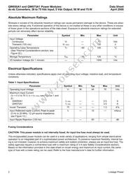 QW050A81 Datasheet Page 2