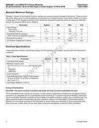 QW075F1 Datasheet Page 2