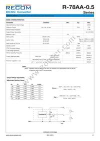R-78AA15-0.5SMD Datasheet Page 2