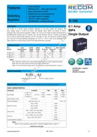 R-78S3.6-0.1 Datasheet Cover