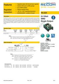 R0.5ZX-0505/HP-TRAY Datasheet Cover