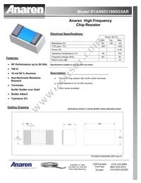 R1A06031000G5AR Datasheet Cover