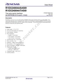 R1EX24004ATAS0I#S0 Datasheet Cover