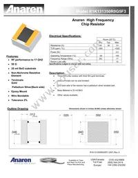 R1K131350R0G5F3 Datasheet Cover