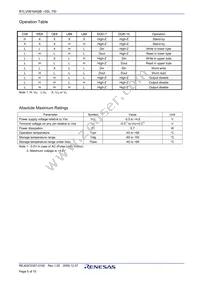 R1LV0816ASB-7SI#S0 Datasheet Page 5