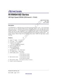 R1RW0416DGE-2PR#B0 Datasheet Page 3