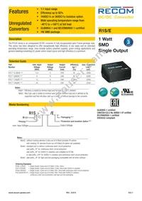 R1S-2405/EHP Datasheet Cover