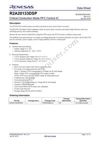 R2A20133DSP#W5 Datasheet Cover