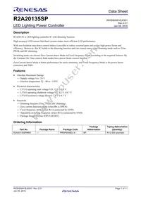 R2A20135SP#W5 Datasheet Cover