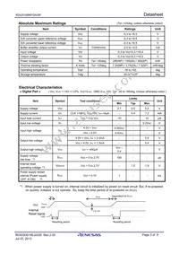 R2A20168SA#W5 Datasheet Page 3