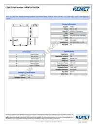 R474F14705001K Datasheet Cover