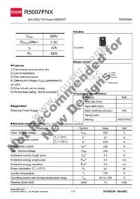 R5007FNX Datasheet Cover