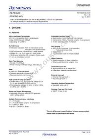 R5F10Y47DSP#30 Datasheet Cover