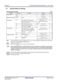 R5F11BCEALA#U0 Datasheet Page 15