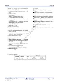 R5F11CCCMBG#U0 Datasheet Page 2