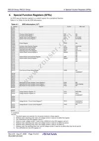 R5F2120AJFP#U0 Datasheet Page 17