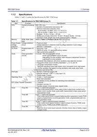 R5F21324MNSP#U0 Datasheet Page 2