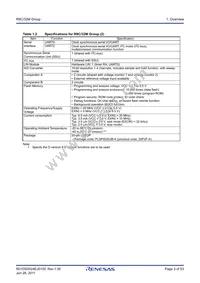 R5F21324MNSP#U0 Datasheet Page 3