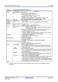 R5F21334GKFP#V0 Datasheet Page 4