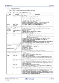 R5F2136CMNFP#30 Datasheet Page 2