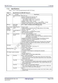 R5F213N7TNBX#W5 Datasheet Page 2