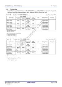 R5F35L2EDFE#U0 Datasheet Page 6