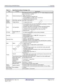 R5F35L36JFF Datasheet Page 4