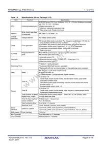 R5F35ME6JFE#U0 Datasheet Page 4