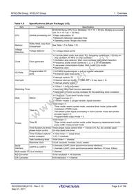 R5F35ME6JFE#U0 Datasheet Page 6