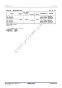 R5F3650RDFB#V2 Datasheet Page 7