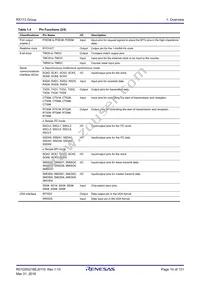 R5F51138ADLJ#20 Datasheet Page 10