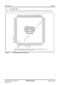 R5F52206BDFM#30 Datasheet Page 12