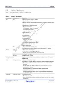 R5F56107WDBG#U0 Datasheet Page 2