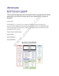 R7F7010113AFP#AA2 Datasheet Cover