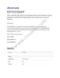 R7F7010163AFP#KA4 Datasheet Cover