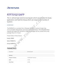 R7F7010213AFP#KA4 Datasheet Cover