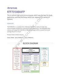 R7F7010464AFP#AA3 Datasheet Cover