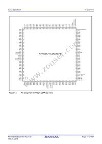 R7FS3A77C2A01CLK#AC1 Datasheet Page 17