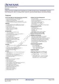 R7FS5D37A3A01CFP#AA0 Datasheet Page 2